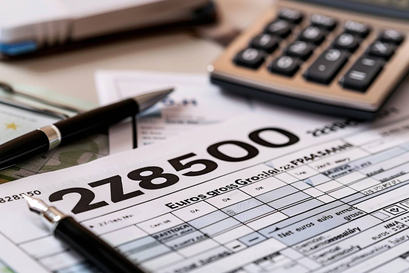 Comprendre les déductions sur un salaire brut de 2850 euros